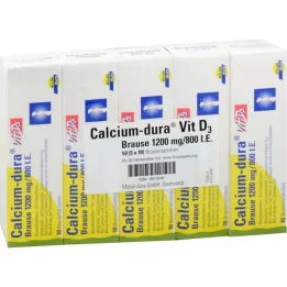 Calcium Dura Vit D3 Αναβράζον 1200 mg / 800 IU, 50 τεμ