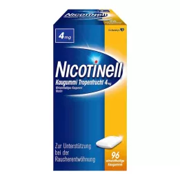 NICOTINELL Τσίχλα τροπικών φρούτων 4 mg, 96 τεμάχια