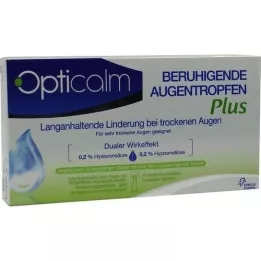 OPTICALM Καταπραϋντικές οφθαλμικές σταγόνες Plus σε εφάπαξ δόση, 10X0.5 ml