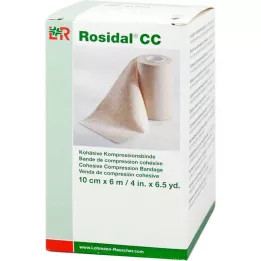 ROSIDAL CC Συγκολλητικός επίδεσμος συμπίεσης 10 cmx6 m, 1 τεμάχιο