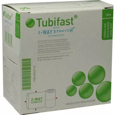 TUBIFAST 2-Way Stretch 5 cmx10 m πράσινο, 1 τεμάχιο