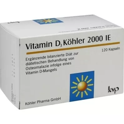 VITAMIN D3 KÖHLER κάψουλες 2.000 I.U., 120 τεμ