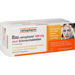 IBU-RATIOPHARM επικαλυμμένα με λεπτό υμένιο δισκία 400 mg για οξύ πόνο, 50 τεμάχια