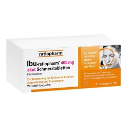 IBU-RATIOPHARM επικαλυμμένα με λεπτό υμένιο δισκία 400 mg για οξύ πόνο, 50 τεμάχια