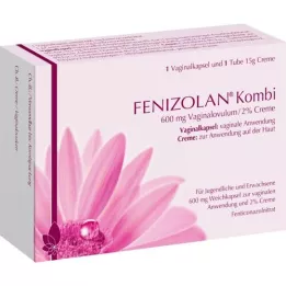 FENIZOLAN Combi 600 mg κολπική αλοιφή+2% κρέμα, 1 P