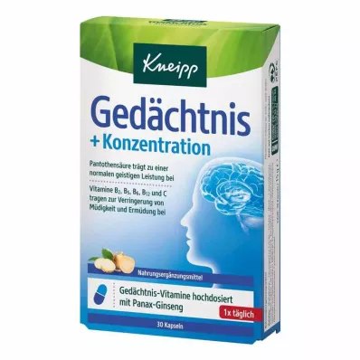 Kneipp memory + κάψουλες συγκέντρωσης, 30 τεμ