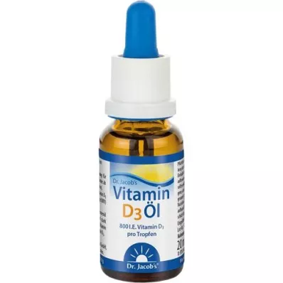 VITAMIN D3 ÖL Σταγόνες του Dr Jacob, 20 ml