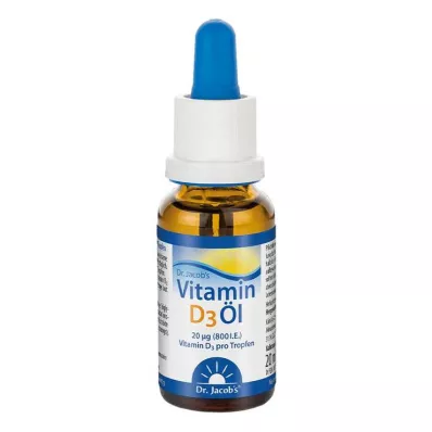 Έλαιο βιταμίνης D3 Dr.Jacobs drops, 20 ml Έλαιο βιταμίνης D3 Dr.Jacobs drops, 20 ml