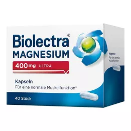 BIOLECTRA Μαγνήσιο 400 mg ultra κάψουλες, 40 τεμάχια
