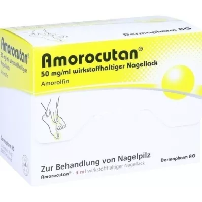 AMOROCUTAN 50 mg/ml βερνίκι νυχιών που περιέχει δραστικό συστατικό, 3 ml