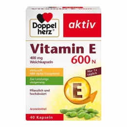 DOPPELHERZ Βιταμίνη Ε 600 N μαλακές κάψουλες, 40 τεμάχια