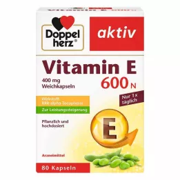 DOPPELHERZ Βιταμίνη Ε 600 N μαλακές κάψουλες, 80 τεμάχια