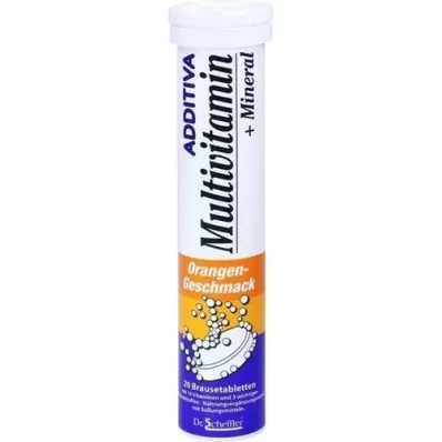 ADDITIVA Αναβράζοντα δισκία Multivit.+Mineral Orange R, 20 τεμάχια