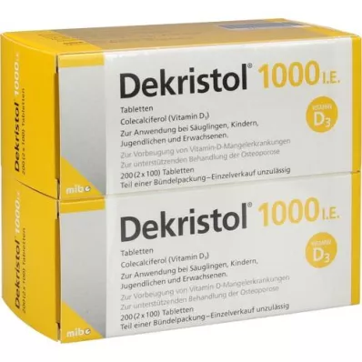 DEKRISTOL 1.000 δισκία I.U., 200 τεμάχια