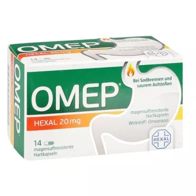 OMEP HEXAL 20 mg γαστροανθεκτικές σκληρές κάψουλες, 14 τεμάχια