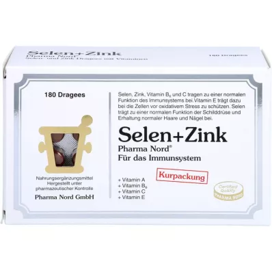 SELEN+ZINK Pharma Nord Dragees, 180 κάψουλες