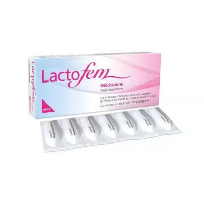 Lactofem κολπικά υπόθετα γαλακτικού οξέος, 14 τεμ