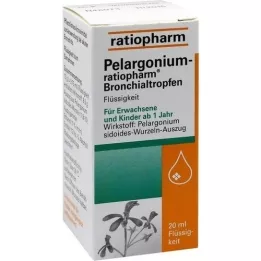 PELARGONIUM-RATIOPHARM Βρογχικές σταγόνες, 20 ml