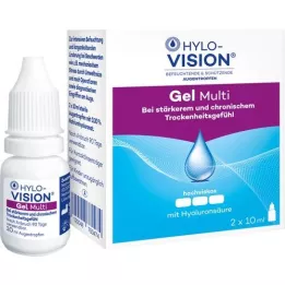 HYLO-VISION οφθαλμικές σταγόνες Gel multi, 2X10 ml