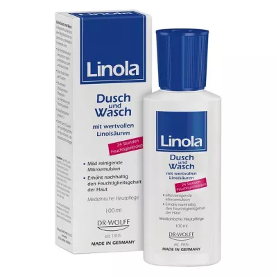 Ντους και πλύσιμο Linola, 100 ml