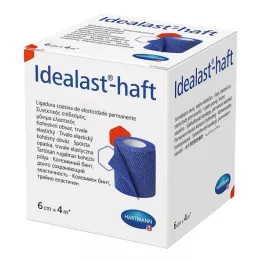 IDEALAST-έγχρωμος επίδεσμος 6 cmx4 m μπλε, 1 τεμάχιο