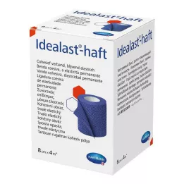 IDEALAST-έγχρωμος επίδεσμος 8 cmx4 m μπλε, 1 τεμάχιο