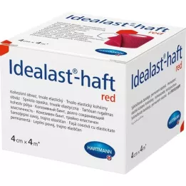 IDEALAST-έγχρωμος επίδεσμος 4 cmx4 m κόκκινος, 1 τεμάχιο