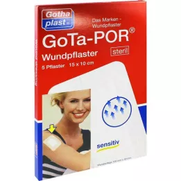 GOTA-POR Επίδεσμοι τραυμάτων αποστειρωμένοι 100x150 mm, 5 τεμ