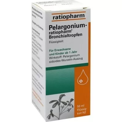 PELARGONIUM-RATIOPHARM Βρογχικές σταγόνες, 50 ml