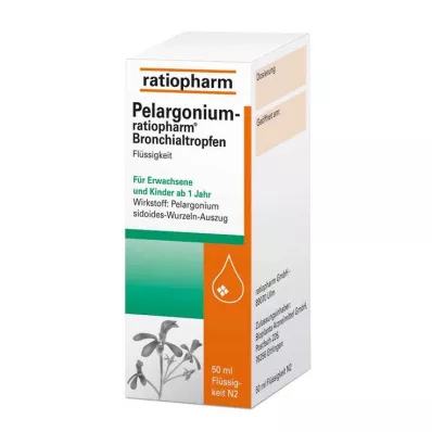 Pelargonium ratiopharm βρογχικές σταγόνες, 50 ml