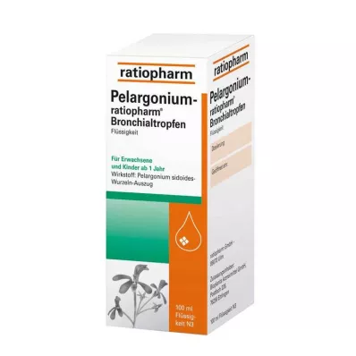 Pelargonium ratiopharm βρογχικές σταγόνες, 100 ml