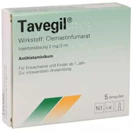 TAVEGIL Ενέσιμο διάλυμα 2 mg/2 ml αμπούλες, 5X2 ml