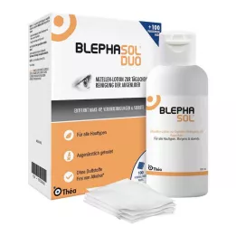 BLEPHASOL Duo 100 ml λοσιόν+100 μαξιλάρια καθαρισμού, 1 P