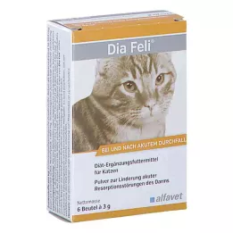 DIA FELI Σκόνη για γάτες, 6X3 g