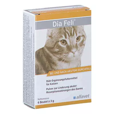 DIA FELI Σκόνη για γάτες, 6X3 g