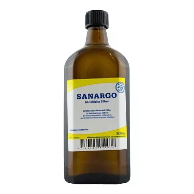 Sanargo κολλοειδείς ασημένιες φιάλες, 500 ml