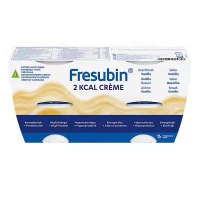 Fresubin 2 kcal κρέμα βανίλιας |Πουτίγκα &amp; οικοδομική τροφή (4x125 g)