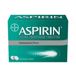 ASPIRIN Επικαλυμμένα δισκία 500 mg, 40 τεμάχια