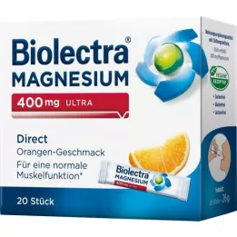BIOLECTRA Μαγνήσιο 400 mg ultra Direct Orange, 20 τεμάχια
