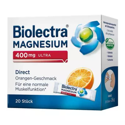Biolectra Magnesium 400 mg ultra Direct Orange, 20 τεμ