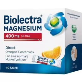 BIOLECTRA Μαγνήσιο 400 mg ultra Direct Orange, 40 κάψουλες