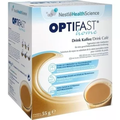 OPTIFAST home Drink Καφές σε σκόνη, 8X55 g