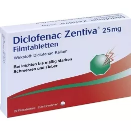 DICLOFENAC Zentiva 25 mg επικαλυμμένα με λεπτό υμένιο δισκία, 20 τεμάχια
