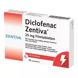 DICLOFENAC Zentiva 25 mg επικαλυμμένα με λεπτό υμένιο δισκία, 20 τεμάχια