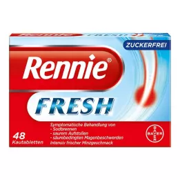 RENNIE FRESH Μασώμενα δισκία, 48 τεμάχια