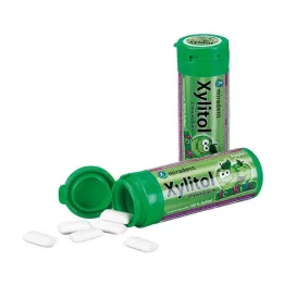 MIRADENT Τσίχλα οδοντιατρικής φροντίδας Xylitol Apple Kids, 30 γρ
