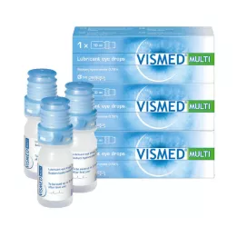 Οφθαλμικές σταγόνες Vismed Multi, 3x10 ml
