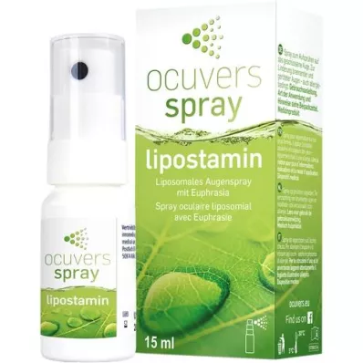 OCUVERS ψεκασμός lipostamin eye spray με Euphrasia, 15 ml