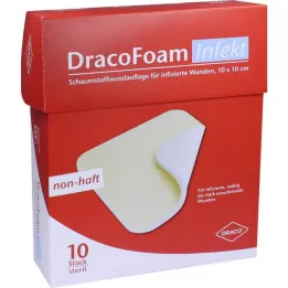 DRACOFOAM Επίδεσμος τραύματος από αφρό Infect 10x10 cm, 10 τεμ