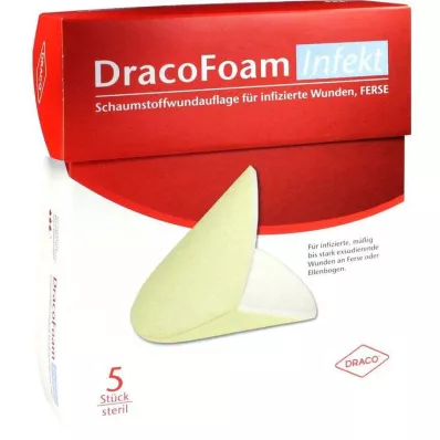 DRACOFOAM Επίδεσμος πληγής φτέρνας με αφρό Infect, 5 τεμ